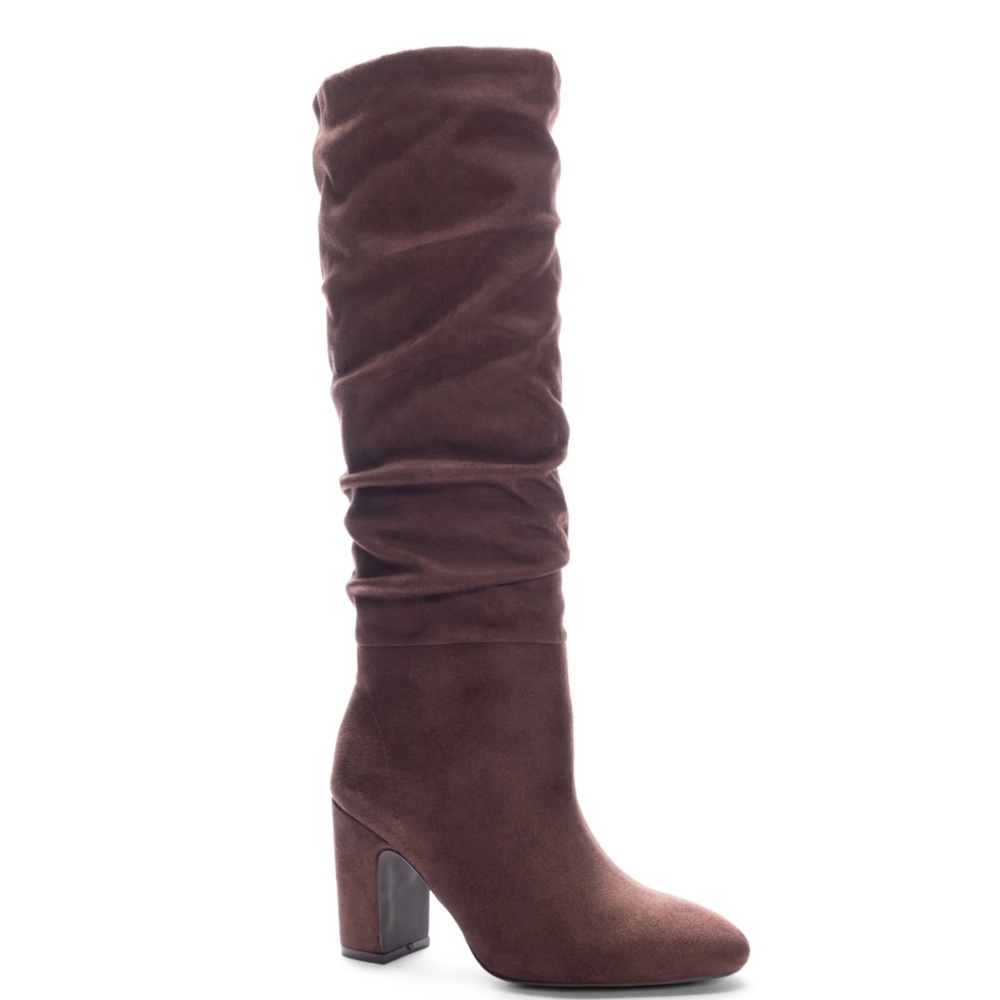 Chinese Laundry Women’s Kipton Knee High Boot block heel NEW brown size …